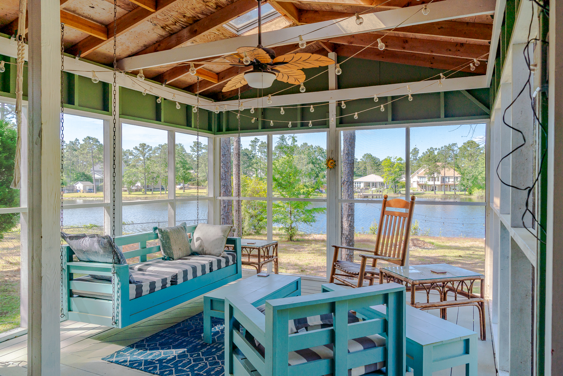 Luxury coastal home panoramic view